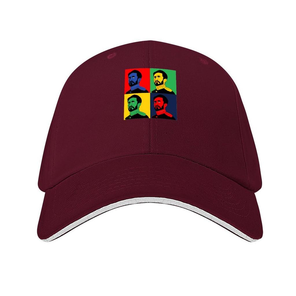 Ras Tafari Makonnen Pop Art Porträt König Selassie I Baseballkappe modischer Fischerhut Große Größe Hut Damen Hüte Herren