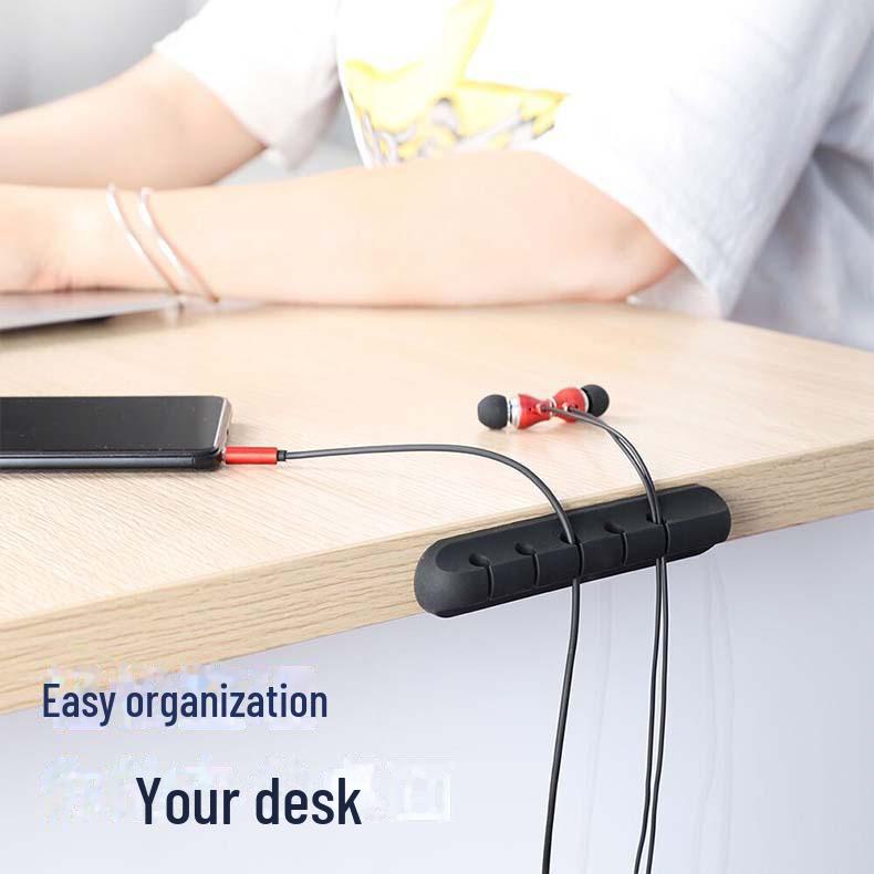 Kabel-Organizer aus Silikon: Lade- und Aufbewahrungshalter am Bett