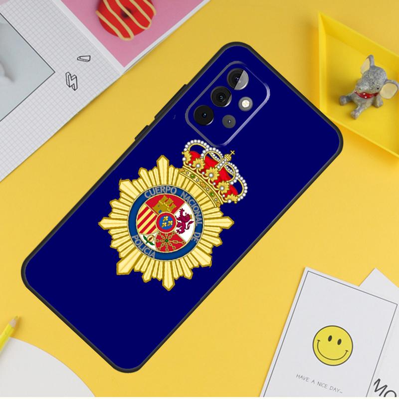Spain National Police logo Case For Samsung Galaxy A54 A34 A14 A56 A52 A53 A16 A26 A36 A55 A35 A15 A32 A12 A33 A13 A17