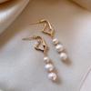 Hot Sell Trendy Natural Baroque Freshwater Pearl 14K Gold Filled Female Tassels Stud Earrings  Not Allergic Gifts Cheap