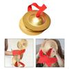 1 Pair Hand Cymbals Alloy Drum Musical Percussion Instrument Finger Easy Grip Sturdy Suitable for