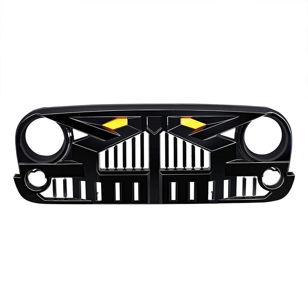 Cross-Border Modified Grille Accessories for 2007-2018 Jeep Wrangler JK - Imperial Indicator Style