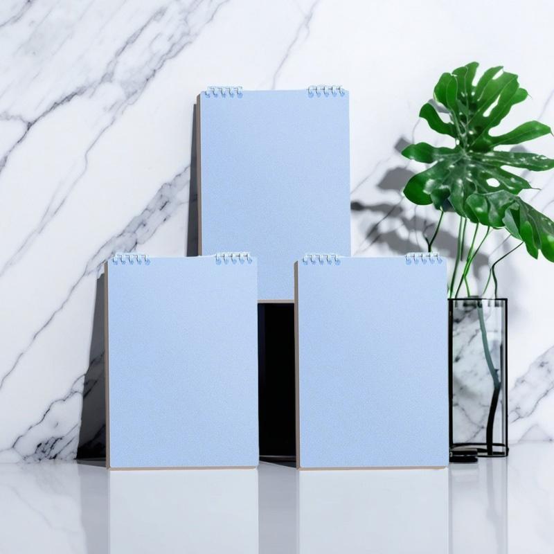 

1pc Blue Plastic Ring Binder – Loose Leaf Notebook with 1 Inch Rings, Refillable Pages for School, Office, Daily Use (Single) рожевий
