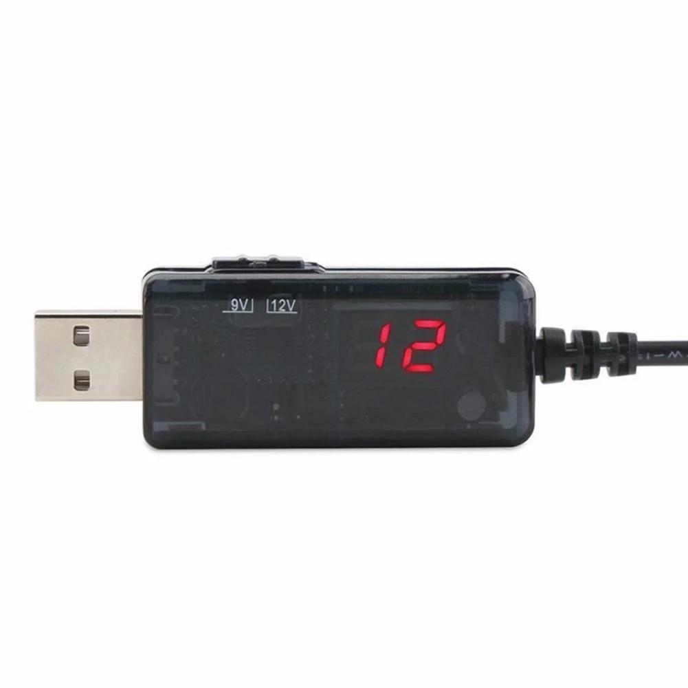 USB 5V To 9V & 12V-USB Step Up Boost Converter Power Supply - With Display