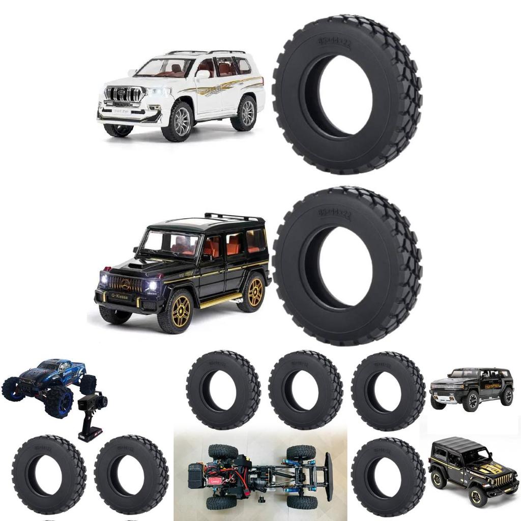 114 Scale Model Truck Tire Set For Tamiya Rc Construction Vehicles With Durable Plastic Design