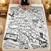 Flannel BlanketAriana Grande Warm Soft Throw Blanket for Indoor Sofa Bed Living Room Use