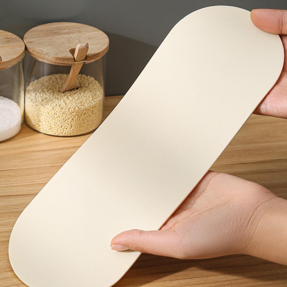 Anti Slip Seasoning Bottle Storage Tray Washable Soap Dispenser Tray Silicone Vanity Tray  Dessert