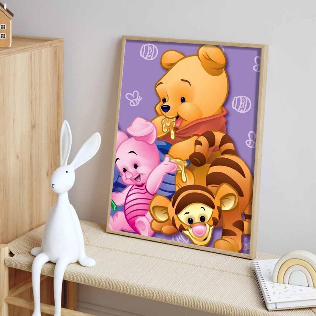 DIY Diamond Painting Winnie The Pooh Cross Stitch Kit Mosaic Art Diamond Painting Full Circle Diamond Home Decoration