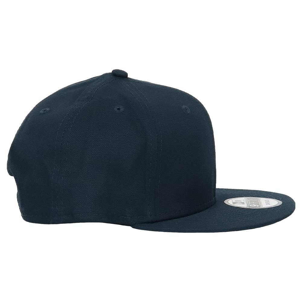 New Era 9FIFTY NE400 Snapback Baseball Solid with 99HeadwearShop Deep Free Size Men's Cap, Color, Sticker, Unisex, Navy, [Used]