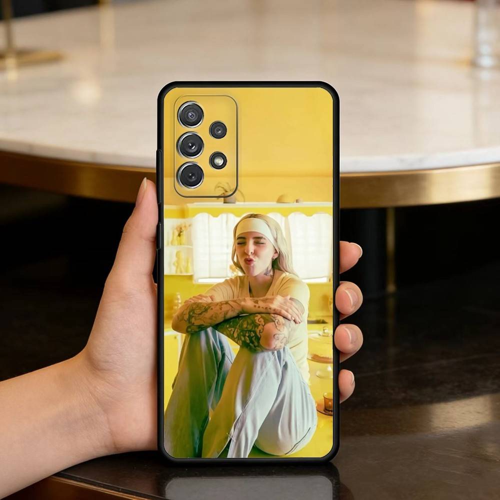 Hot Y-Young M-Miko Singer Phone Case For Samsung Galaxy A73,A72,A71,A70,A53,A52,A51,Soft Silicone Black Cover