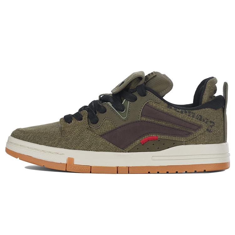 

Новые кеды для скейтборда LiNing Wei Wu PRO Мужские Низкие Топ Буковый Коричневый/Кофейный Коричневый AECR047-1 39.5