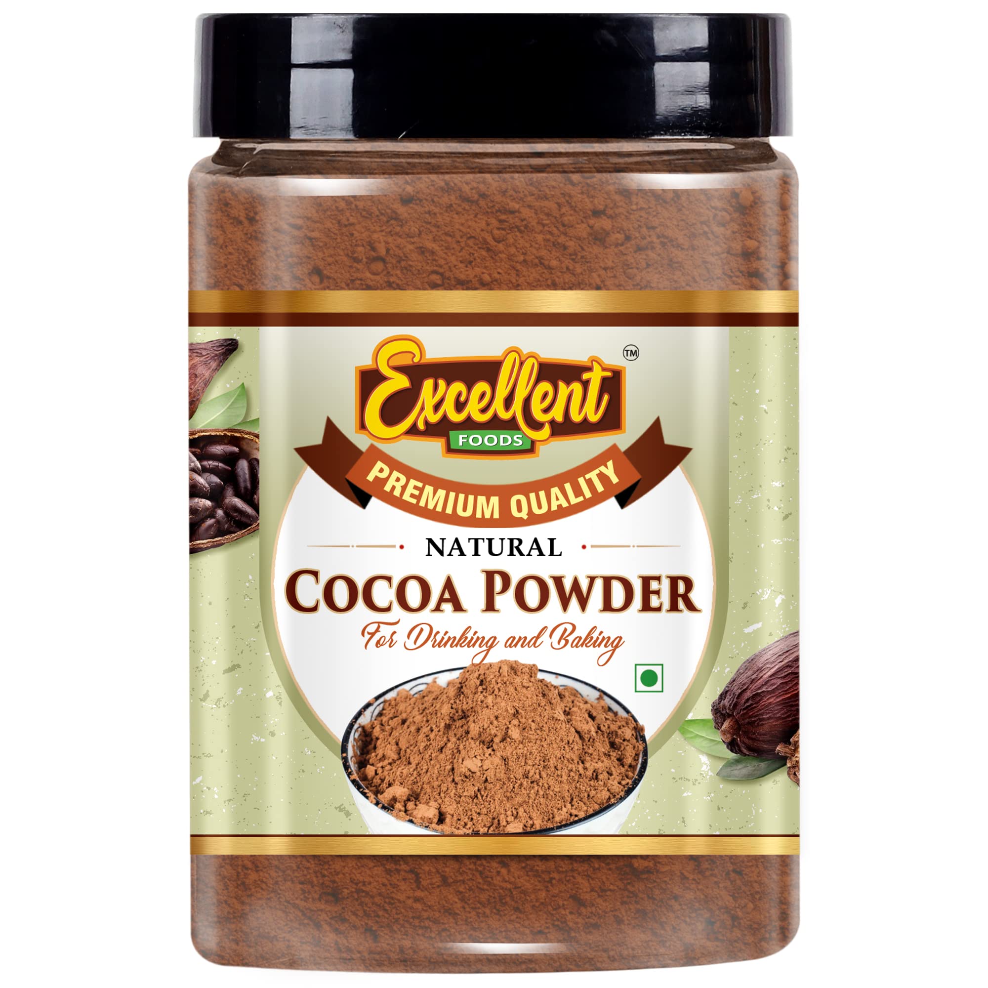 Excellent Foods - Cocoa Powder for Drinking and Baking, 250g