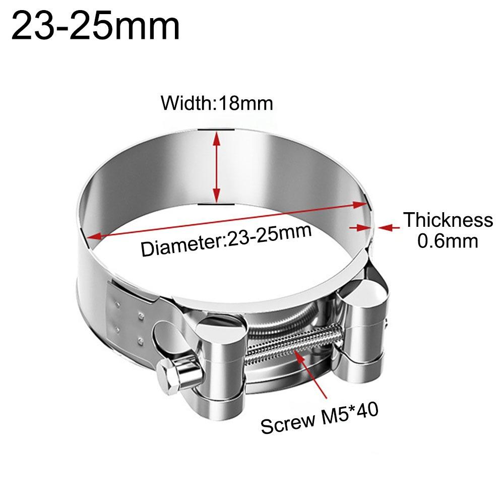 Powerful Tube Clamps T Bolt Exhaust Air Sealing New Pipe Clip