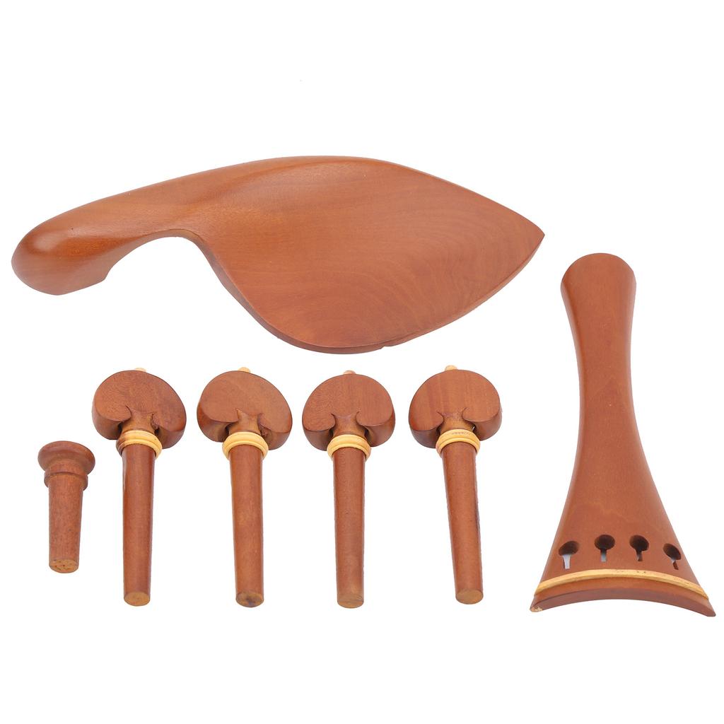 Geigenteile mit Kinnhalter Endstift Saitenhalter Holz Wirbel 44 Beschlagsatz Ersatz