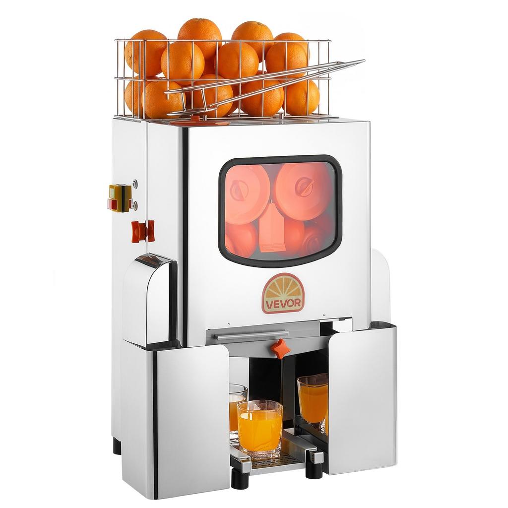 Commercial Orange Juicer Machine, 120W Electric Orange Juice Press, Stainless Steel Orange Squeezer for 20 per Minute, Lemon Citrus Pomegranates