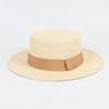 Summer Seaside Beach Outdoor Men's and Women's Woven Hats Top Hat Flat Top Breathable Sunscreen Sunshade Straw Hat