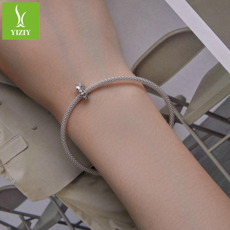 Wedding Series S925 Silver Wedding Ring Beads, Exquisite And Luxurious Girlfriend Diy Bracelet Beads
