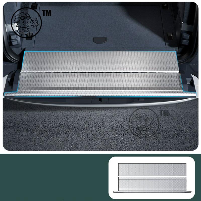 For ZEEKR 9X 2025 2026 Car Rear Guard Plate Trunk Protective ABS Carbon fiber Pattern Cover STELL ProtectiveInterior Accessories