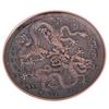 Zinc Alloy Incense Stick Burner Holder Dragon Pattern Censer Plate for Home Temple(Red Bronze)