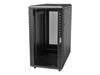 Startech 18u server rack cabinet - includes casters leveling feet noir noir Noir