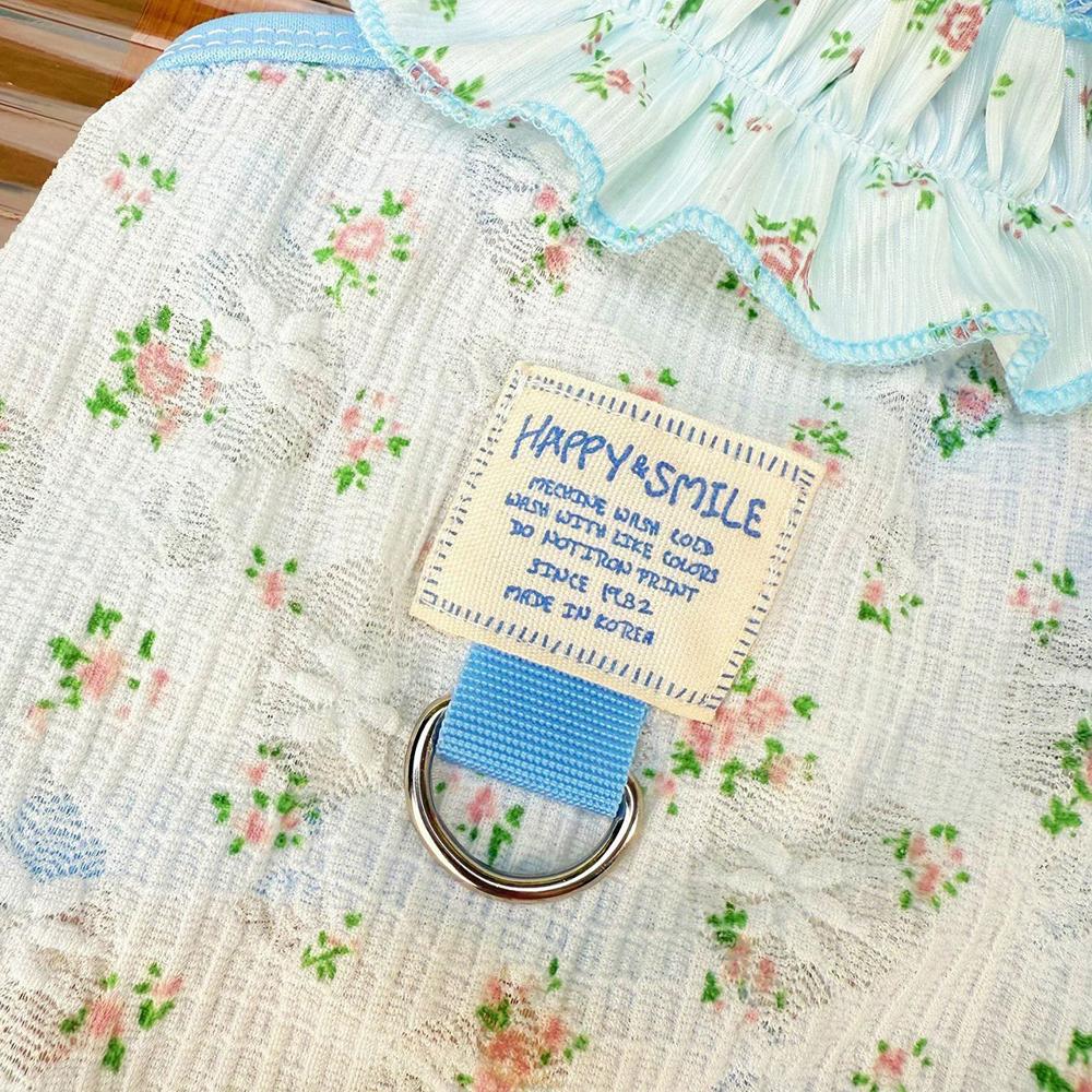Dünnes Atmungsaktives Kleines Hunde-Prinzessinnenkleid Kühle Sommer-Frühlings-Niedliche Mittlere Katze Neckholder-Rock Atmungsaktives Hunde-Kleid Kleidung