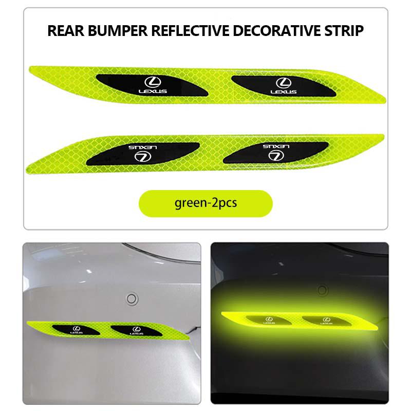 Car Styling Trunk Bumper Warning Safety Sticker Reflective Strip For Lexus RX350 IS250 CT200h ES250 ES300h NX300h IS200 GS300