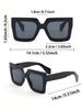 4PCS Classic Fashion Cat Eye&Square Plastic Frame Women Sunglasses For Men Daily Life Shades Eyewear Accessories.