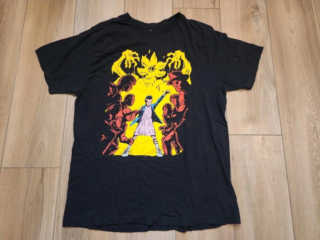 Stranger Things Tamanho XL Camiseta Preta Eleven Loot Crate 2017 Netflix