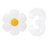 White Daisy Flower Foil Balloons with 32inch 0-9 Number Balloon Kids Birthday Party Decorations Baby Shower Air Globos INS Hot