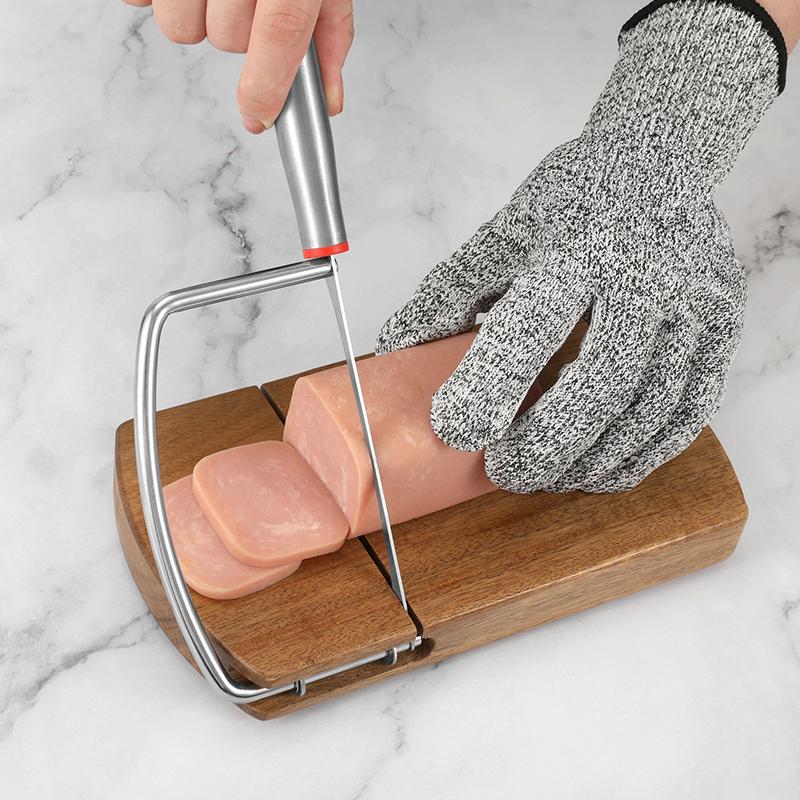 Wooden Cheese Slicer Multifunctional For Block Cheese Butter Ham Vegetables And Fruits. Easy To Clean And Slice Kitchen Tools