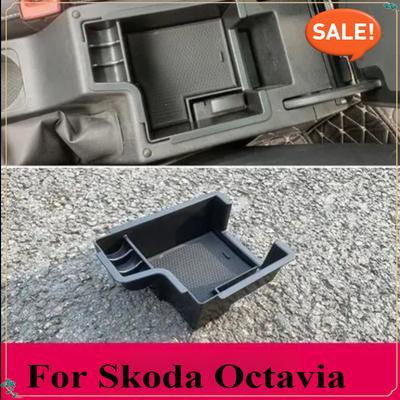 Para Skoda Octavia 3 MK3 A7 5E VRS RS Combi Scout 230 245 Caixa de Armazenamento da Consola de Controlo Central do Carro Caixa de Organização para Pequenos Objetos do Apoio de Braço