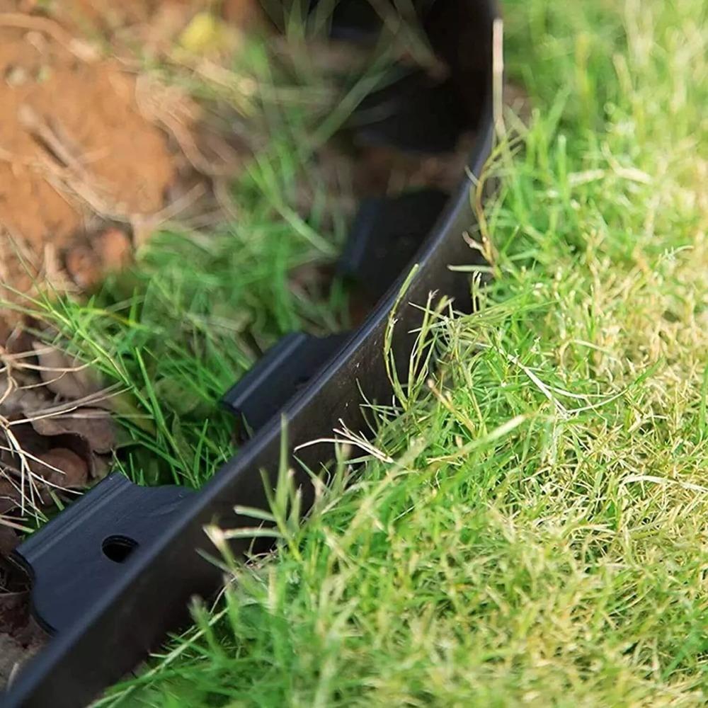 DIY Outdoor Lawn Border Palisade Gardening Decorative Garden Lawn Edging Plant Protection Plastic Grass Border Fence