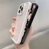 Pink Bow Bear Christmas Tree Phone Case for iPhone 17 16 15 14 13 12 11 Pro Max 12 Mini 16 Plus 16E 17Air Anti-Fall Clear Cover