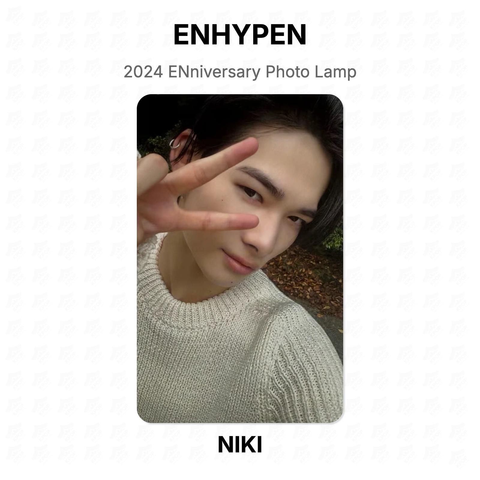 ENHYPEN 2024 ENniversary Фото-лампа Официальная фотокарточка NI-KI