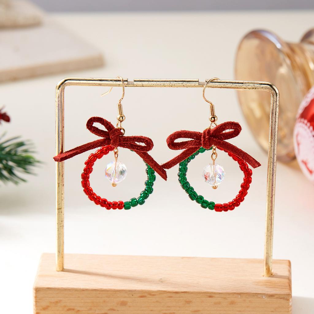 1 Pair of Festive Christmas Tree Earrings, Fashionable Women's Snowflake Earrings Gifts. Dangle Earrings Luxurious Style, Perfect for Holiday Parties