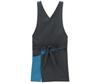 Bib Apron Japanese Bib Apron FK7201 Charcoal X Blue F [Face Mix]