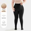 Plus Size Women's Fleece-Lined Cotton Leggings for Spring-Autumn-Winter, Non-Crotch Dropping, Suitable for 180 Jin.