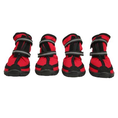 Hunde Wanderschuhe Starke Rutschfeste Sohle Sommer Atmungsaktiv Verstellbar Reflektierend Pfotenschutz für Haustiere XXL