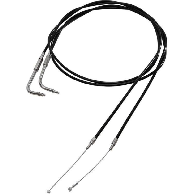 SLMOTO 80CM Black Motorcycle Throttle Cable Fit for Harley Sportster XL883 XL1200