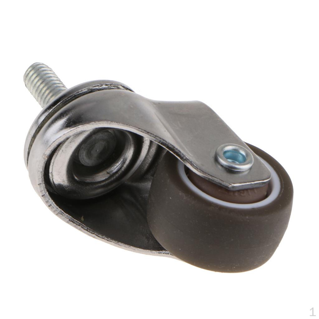 Rubber Swivel S Furniture Trolley Caster Non-Marking