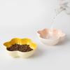 Baizihuahu Cat Paw Shape Ceramic Bowl for Cats, Anti-Whisker Fatigue Kitten Food Water Dish, Microwave Dishwasher Safe Wide Shallow Pet Plate