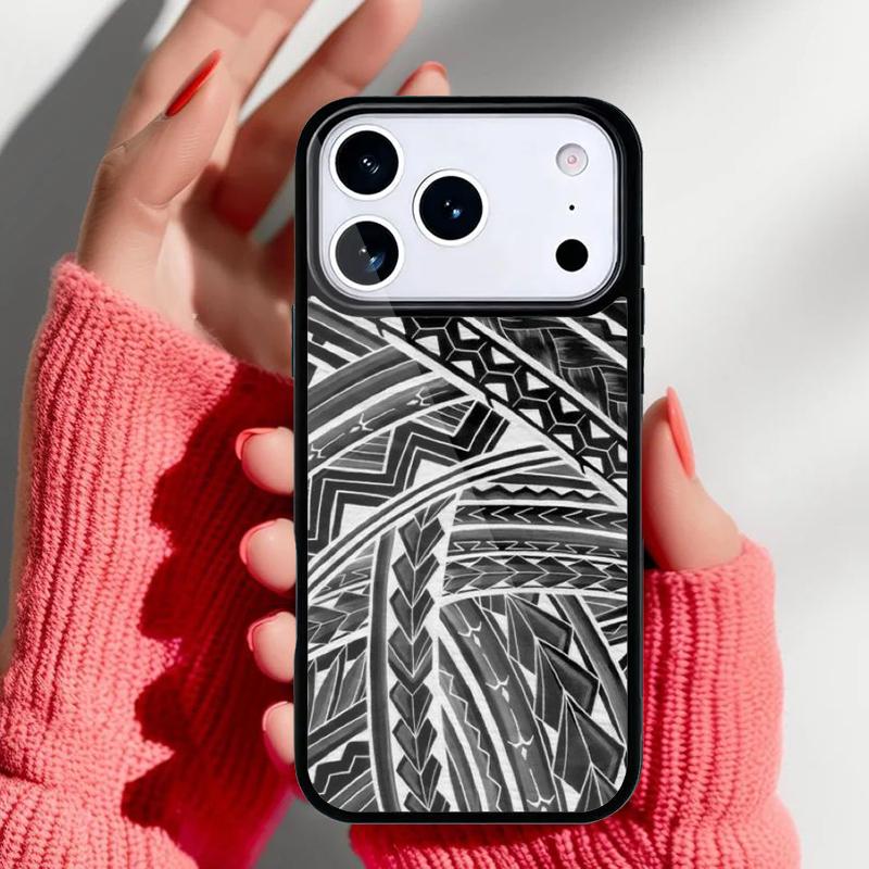 Maori Polynesian Samoan Tribal print Phone Case for iPhone 17 16 15 14 13 Pro Max Back Cover for 12 11 Pro Coque