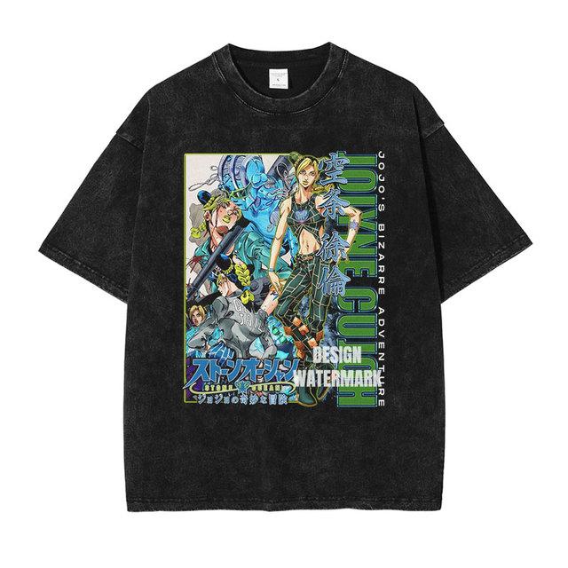 HUANHUSHENG JoJo s Bizarre Adventure Men s Cotton T-Shirt M