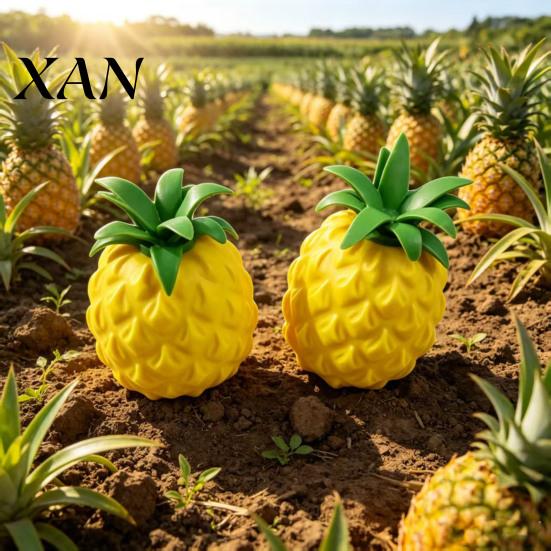 Safe Soft Rubber Fidgets Anti-stress Duck Fidget Toys, Cute Pineapple Peanut Decompression Squeeze Toys for Kids Adults, Sensory Adults Slow