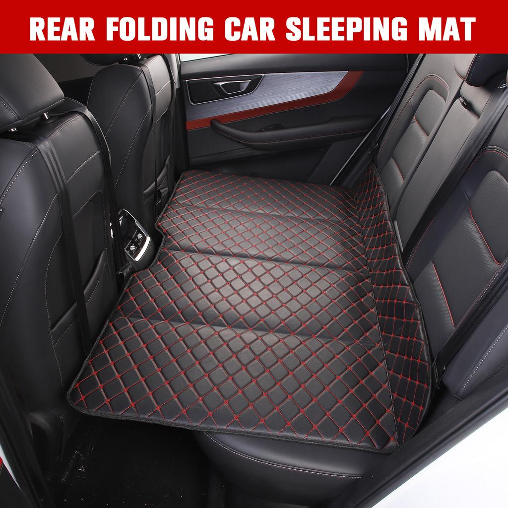 Auto Camping Mattress Portable Car Back Seat Sleeping Bed Pad Large PU Foldable Travel Auto Seat Mat For Cars SUV RV Accessories
