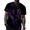Fashion Men's Crew Neck Short Sleeve 3D Casual Color Printing Casual Short Sleeve Crew Neck T-Shirt