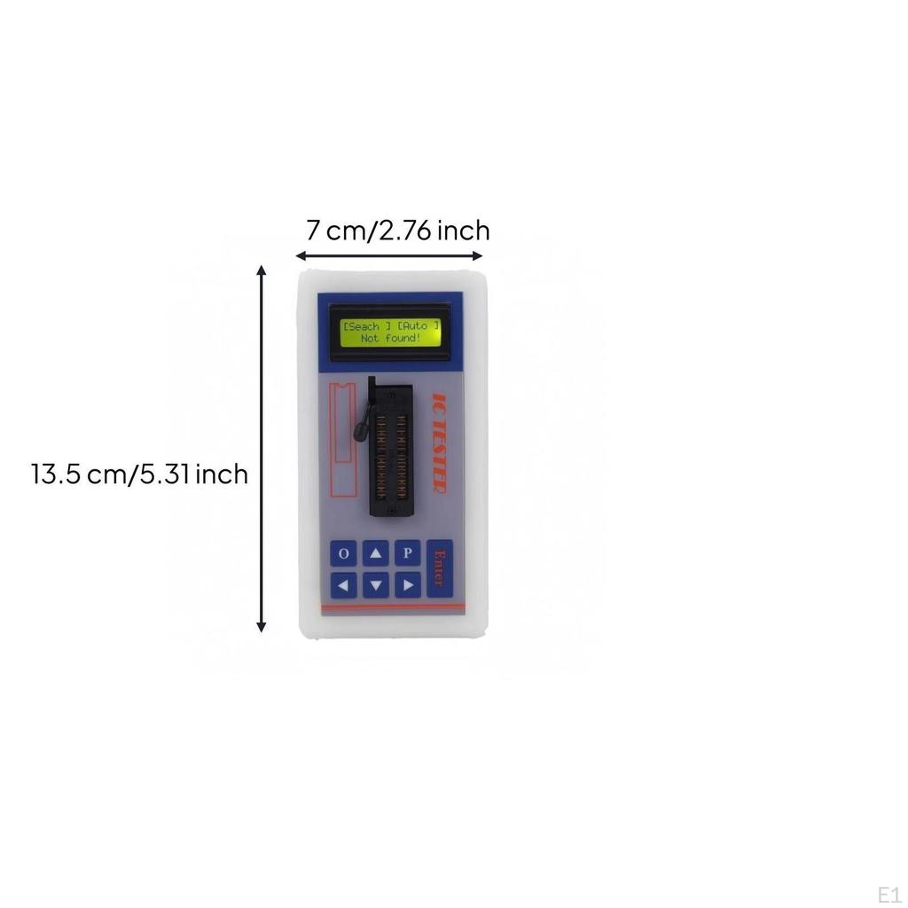 Integrated Circuit IC Tester Screen Display Handheld Control Buttons
