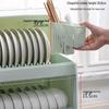 PINYU Covered Kitchen Dish Drying Rack & Storage