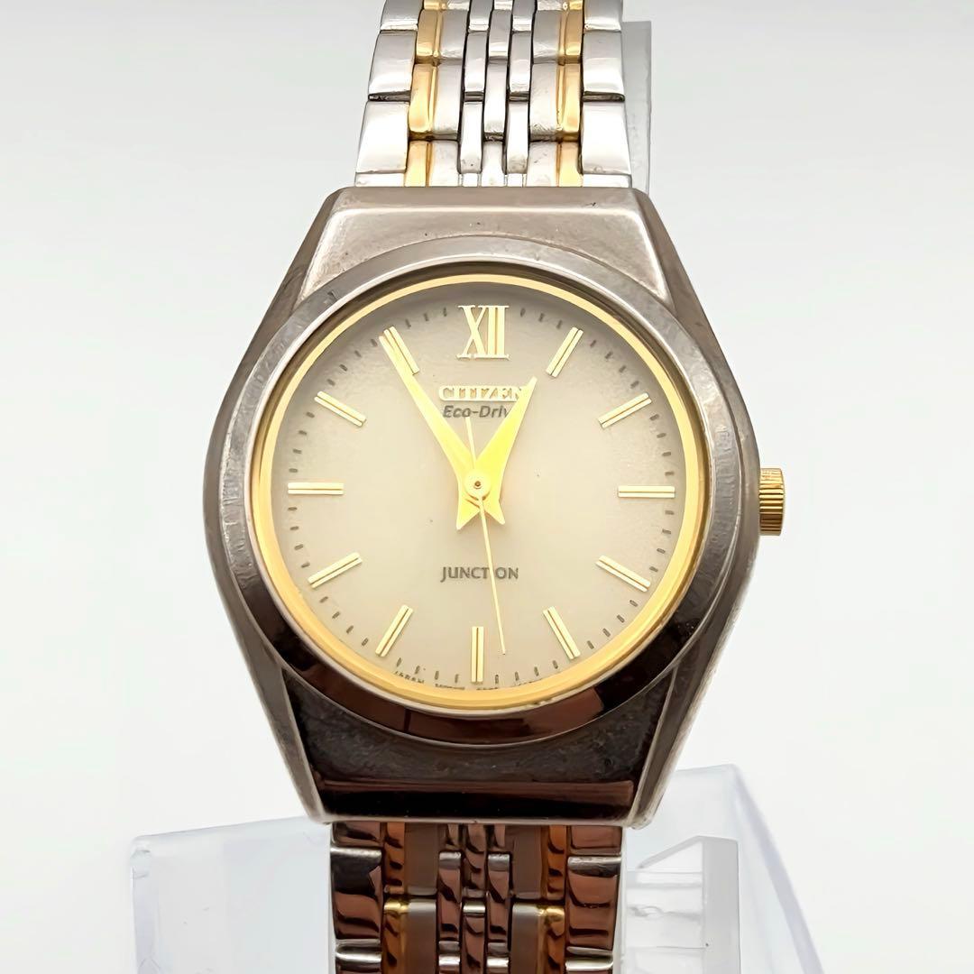 [Хорошее состояние] Женские часы CITIZEN Eco Drive с золотым циферблатом