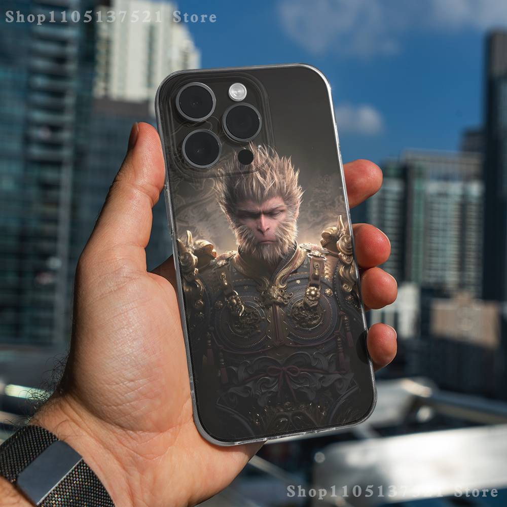 

Black Myth Wukong Phone Case For iPhone 17,16,11,15,13,14,12,Air,Mini,Plus,Pro,Max,Plus,E Clear Soft Shell iPhone16